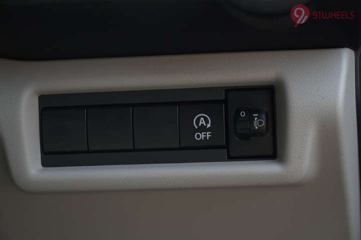 Maruti Suzuki Dzire Dashboard Switches