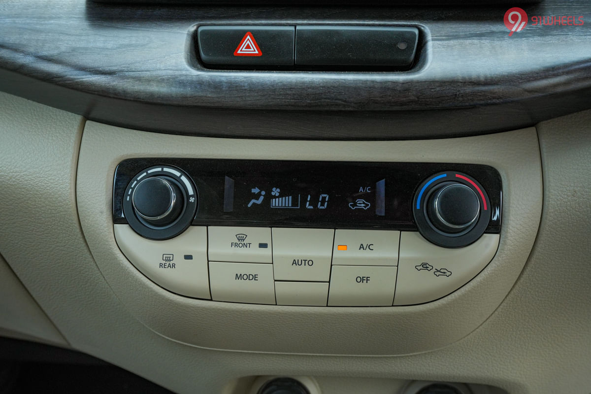 Maruti Suzuki Ertiga AC Controls