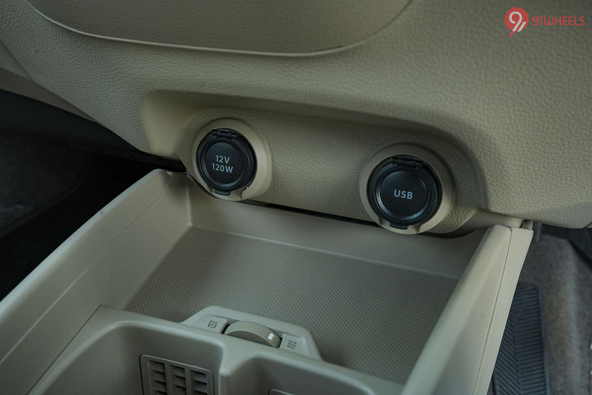 Maruti Ertiga USB Port/Power Socket/Wireless Charging