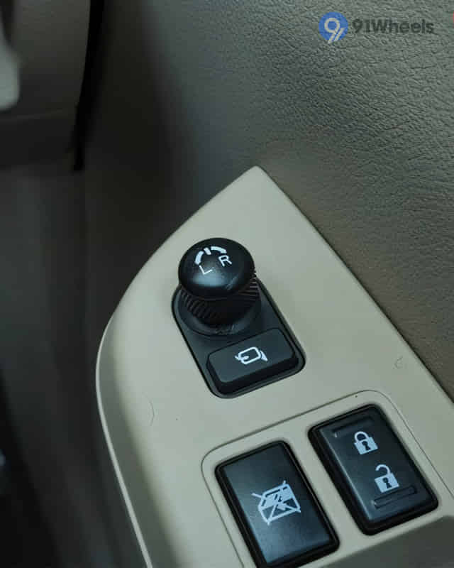 Ertiga Outer Rear View Mirror (ORVM) Controls
