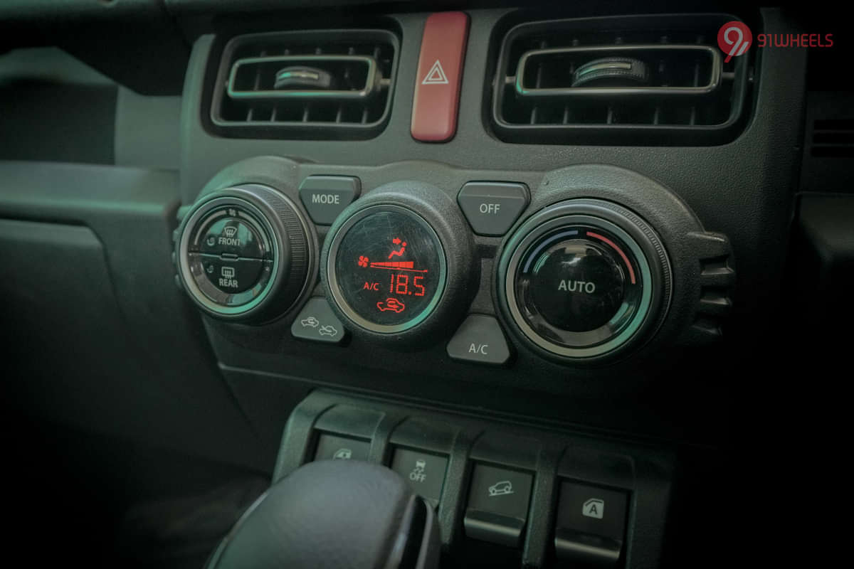Maruti Jimny AC Controls