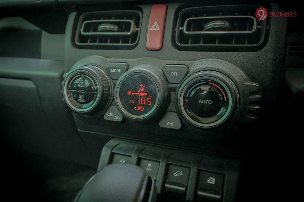 Maruti Suzuki Jimny AC Controls