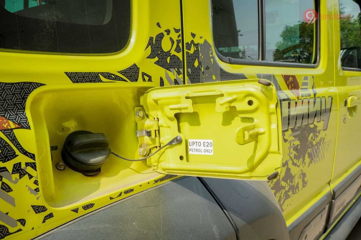 Maruti Jimny Open Fuel Lid