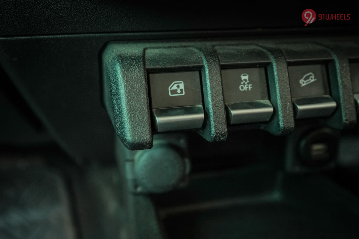 Maruti Suzuki Jimny Dashboard Switches