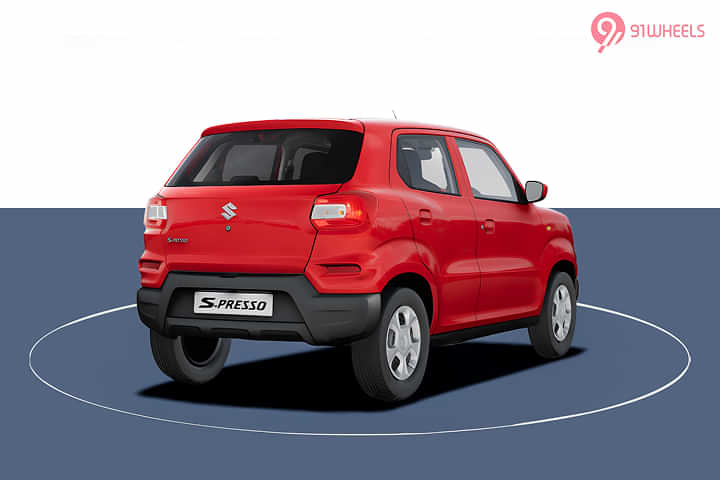 Maruti Suzuki S-Presso Right Rear Three Quarter Maruti Suzuki S-Presso Right Rear Three Quarter