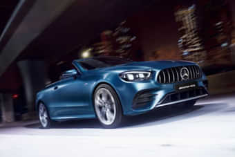 Mercedes-Benz AMG E 53 Cabriolet  2023-2025 Right Front Three Quarter Mercedes-Benz AMG E 53 Cabriolet  2023-2025 Right Front Three Quarter