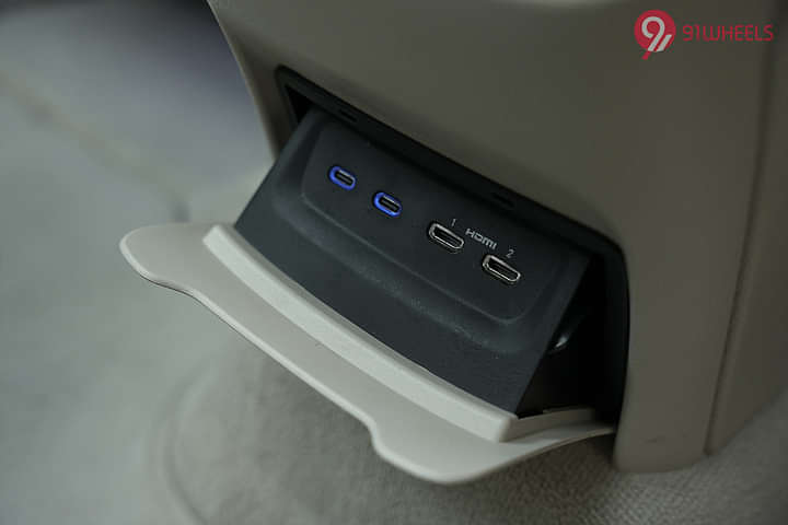 Mercedes-Benz EQS SUV EV Rear Row Charging Point