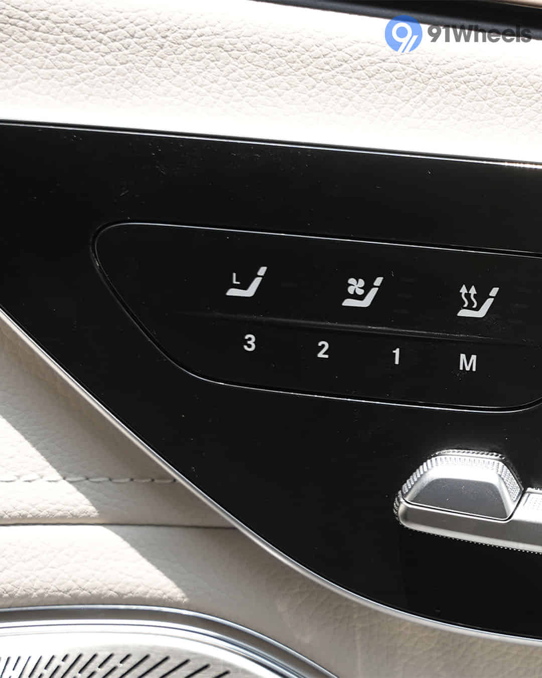 Ventilated seat switch