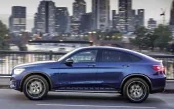 Mercedes-Benz GLC Coupe Left Side View Mercedes-Benz GLC Coupe Left Side View