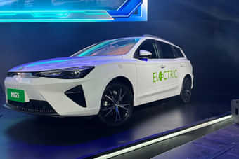 MG 5 EV Left Front Three Quarter