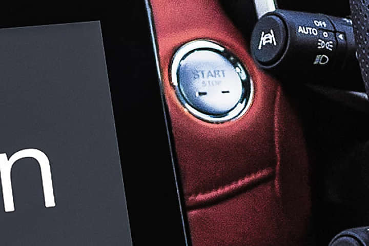 MG Astor Engine Start Button