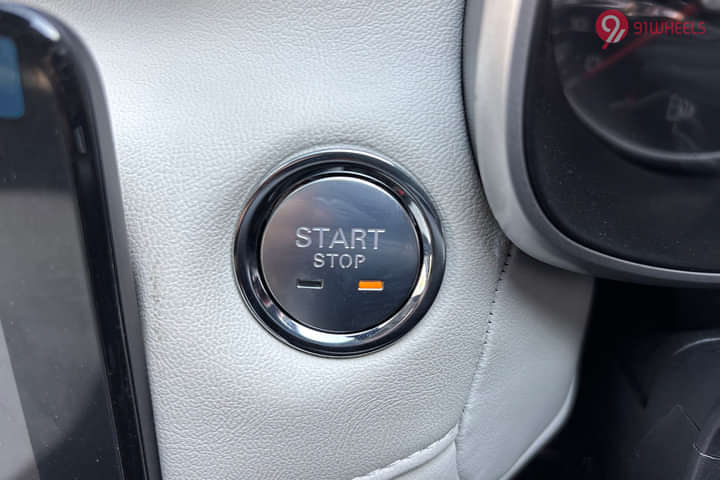 MG Astor Engine Start Button