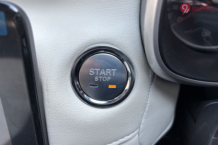 MG Astor Engine Start Button