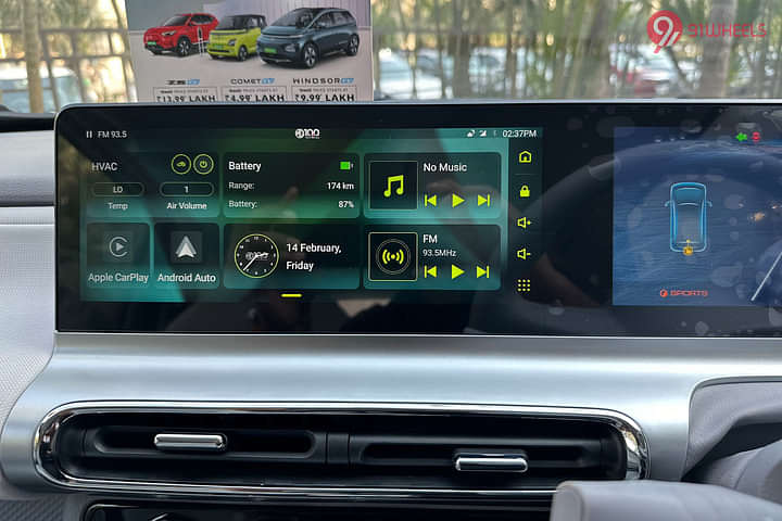 MG Comet EV Infotainment System