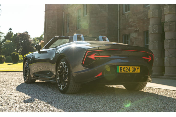 MG Cyberster EV Left Rear Three Quarter MG Cyberster EV Left Rear Three Quarter