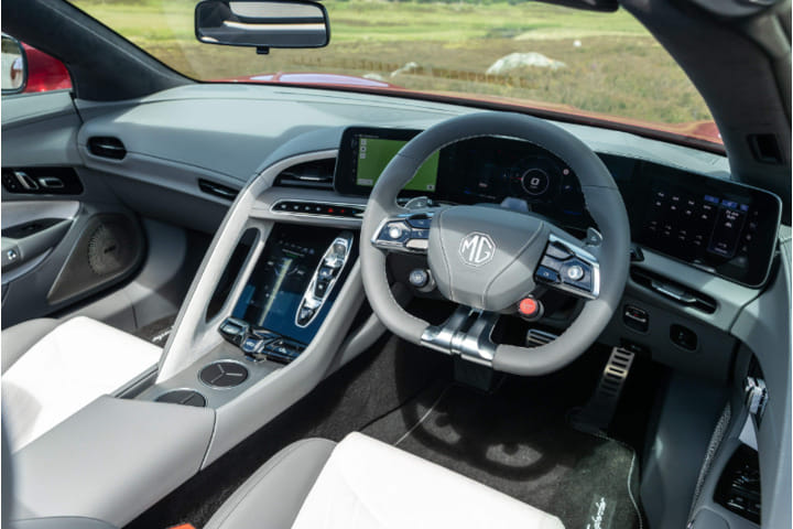 MG Cyberster EV Dashboard MG Cyberster EV Dashboard