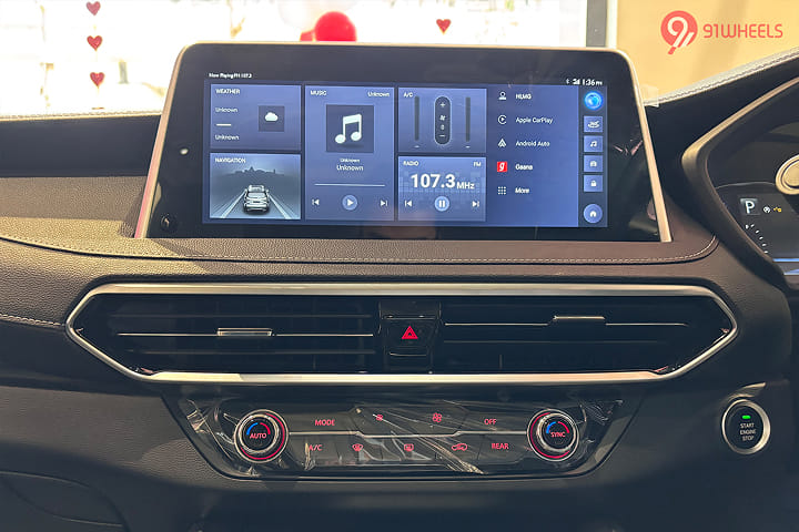 MG Gloster Infotainment System