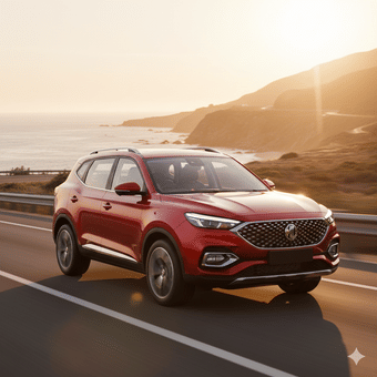 MG Hector Plus Right Front Three Quarter