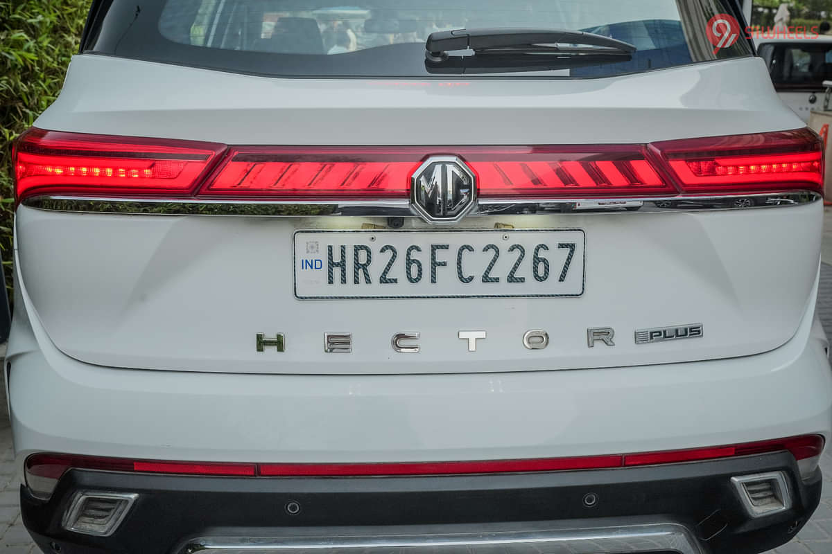 MG Hector Plus Rear Badge