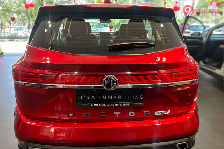 MG Hector Plus Rear View MG Hector Plus Rear View