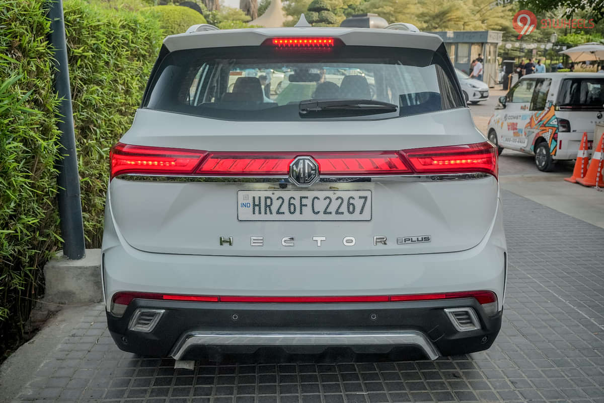 MG Hector Plus Rear View