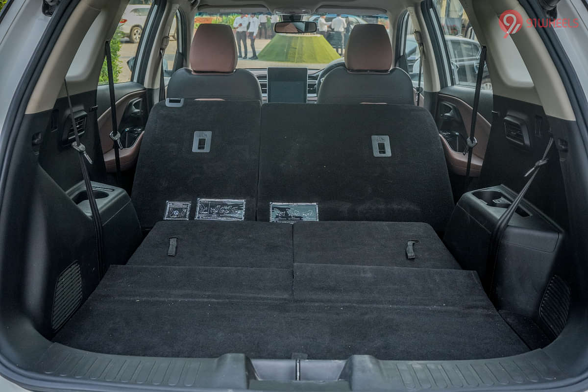 MG Hector Plus Bootspace Rear Seat Folded