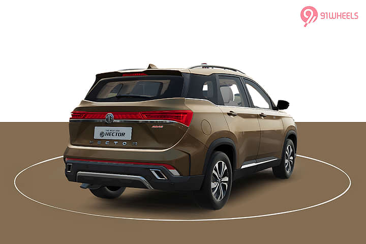MG Hector Right Rear Three Quarter
