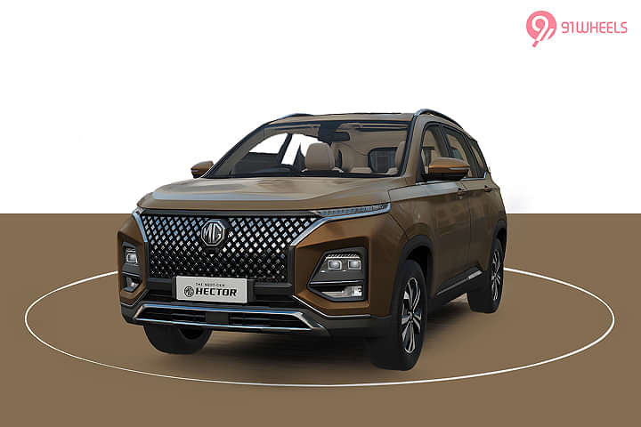 MG Hector Left Front Three Quarter