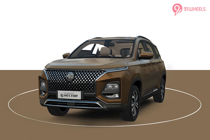MG Hector Left Front Three Quarter