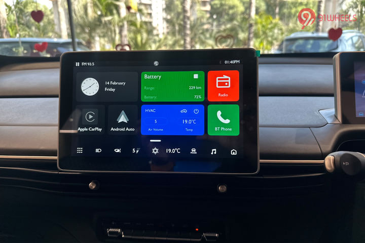 MG Windsor EV Infotainment System