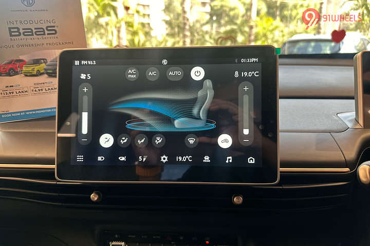 MG Windsor EV AC Controls
