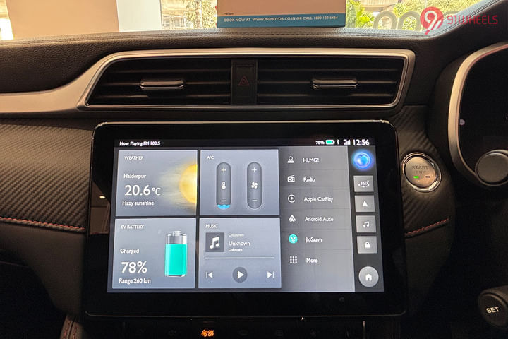 MG ZS EV 2025 Infotainment System