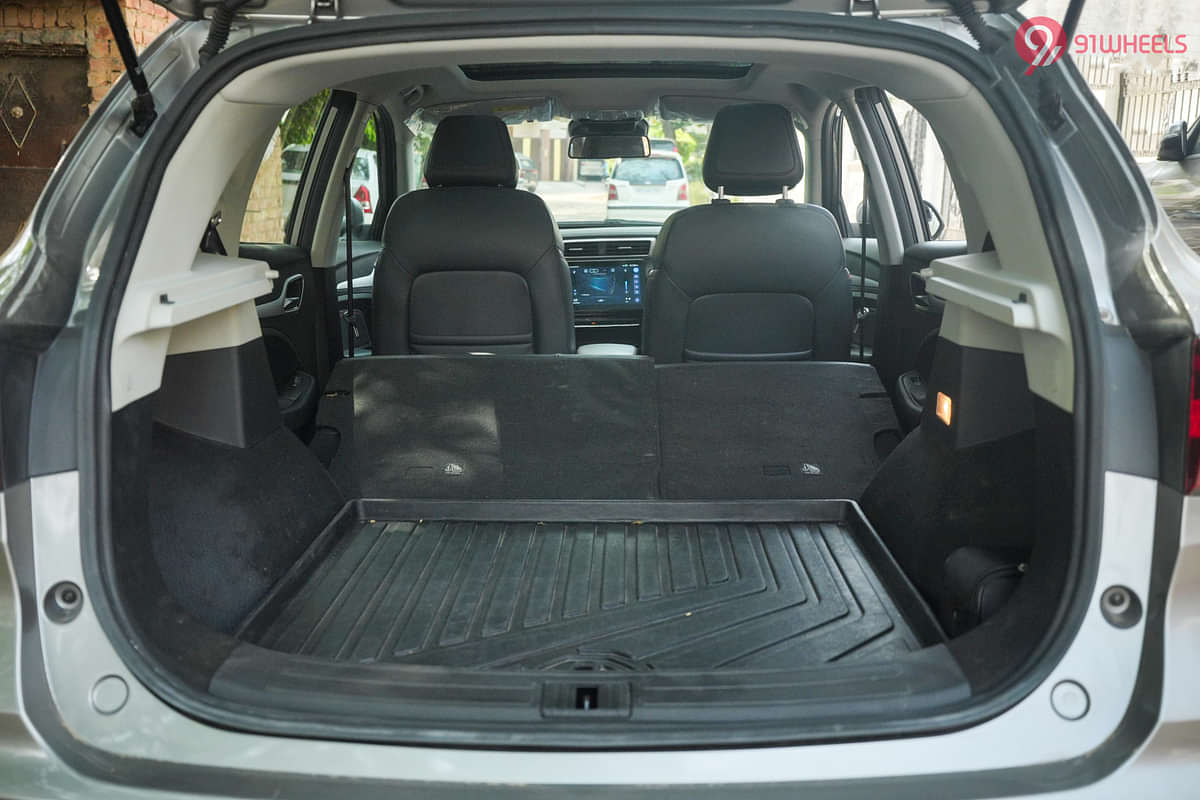 MG ZS EV Bootspace Rear Seat Folded