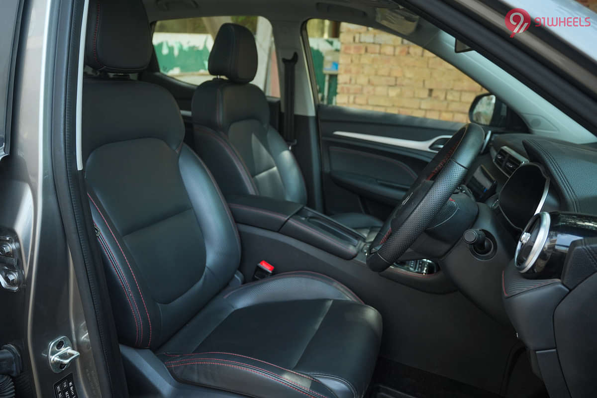 MG ZS EV Front Row Seats