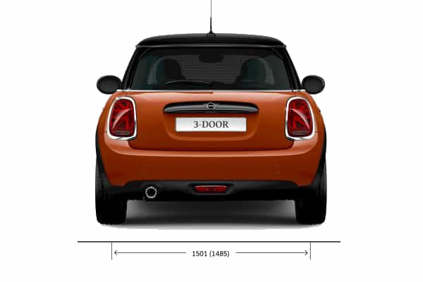 Mini 3 Door Hatch 2020-2025 Rear View Mini 3 Door Hatch 2020-2025 Rear View