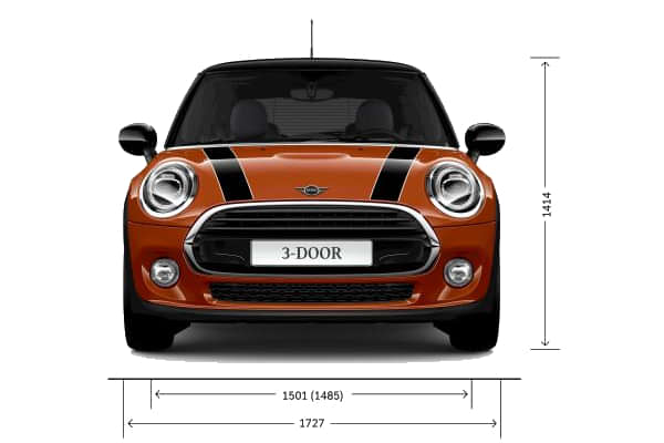 Mini 3 Door Hatch 2020-2025 Front View