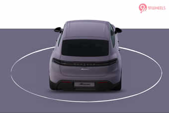 Porsche Macan EV Rear View Porsche Macan EV Rear View