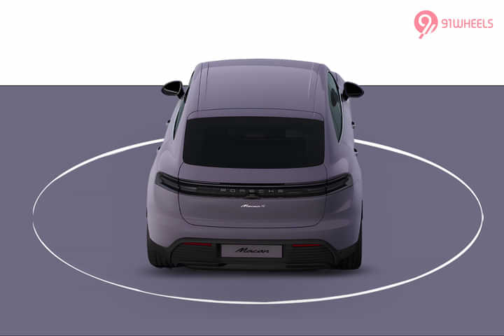 Porsche Macan EV Rear View Porsche Macan EV Rear View