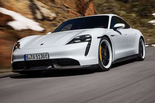 Porsche Taycan Driving Shot