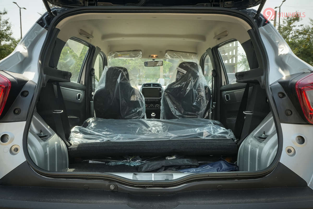 Renault Kwid Bootspace Rear Seat Folded