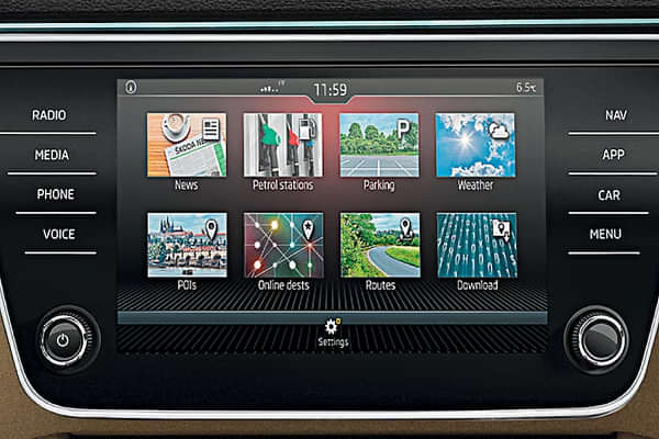 Skoda Superb 2022-2024 Infotainment System