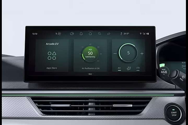 Tata Curvv EV Engine Start Button