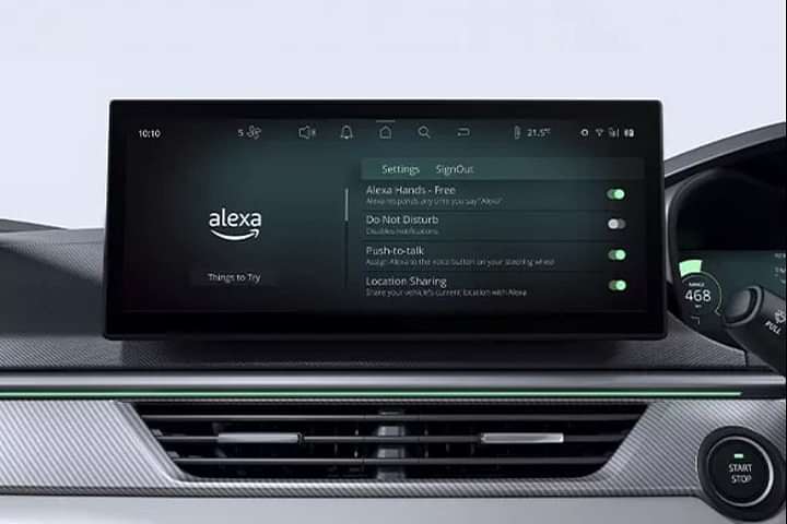 Tata Curvv EV Infotainment System