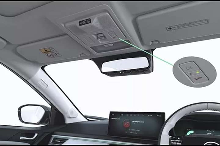 Tata Curvv EV Roof Mounted Controls/Sunroof & Cabin Light Controls