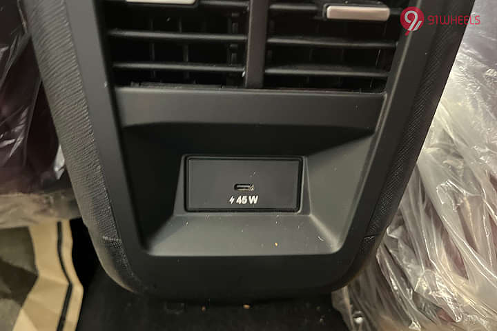 Tata Curvv EV Rear Row Charging Point