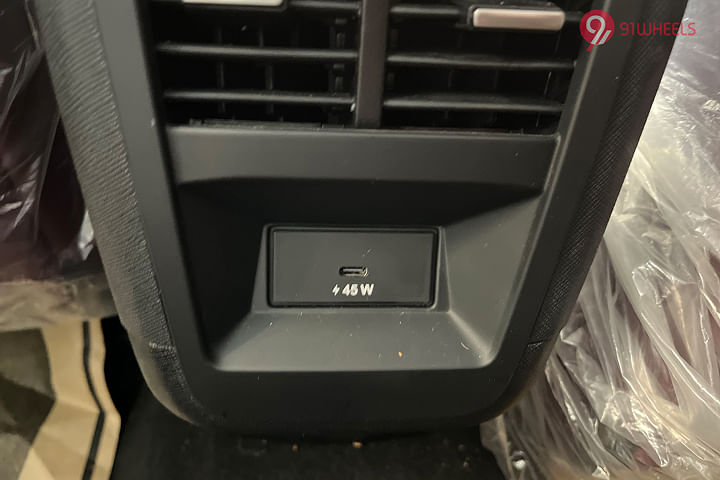 Tata Curvv EV Rear Row Charging Point