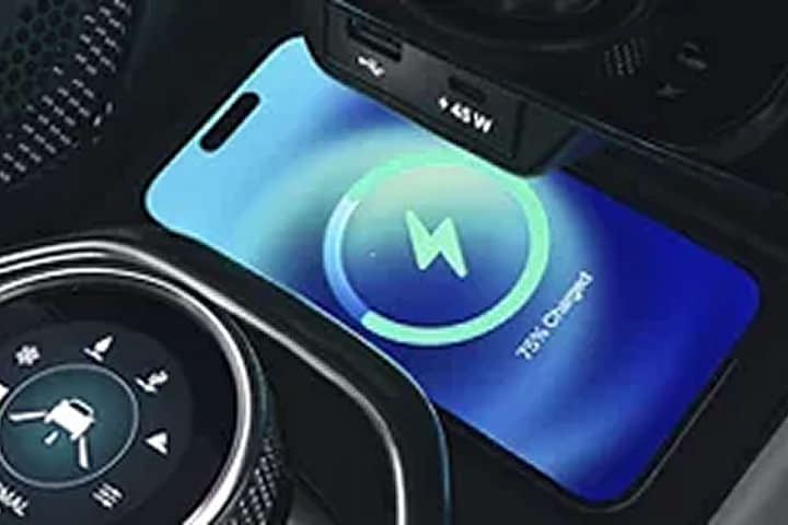 Tata Harrier EV USB Port/Power Socket/Wireless Charging