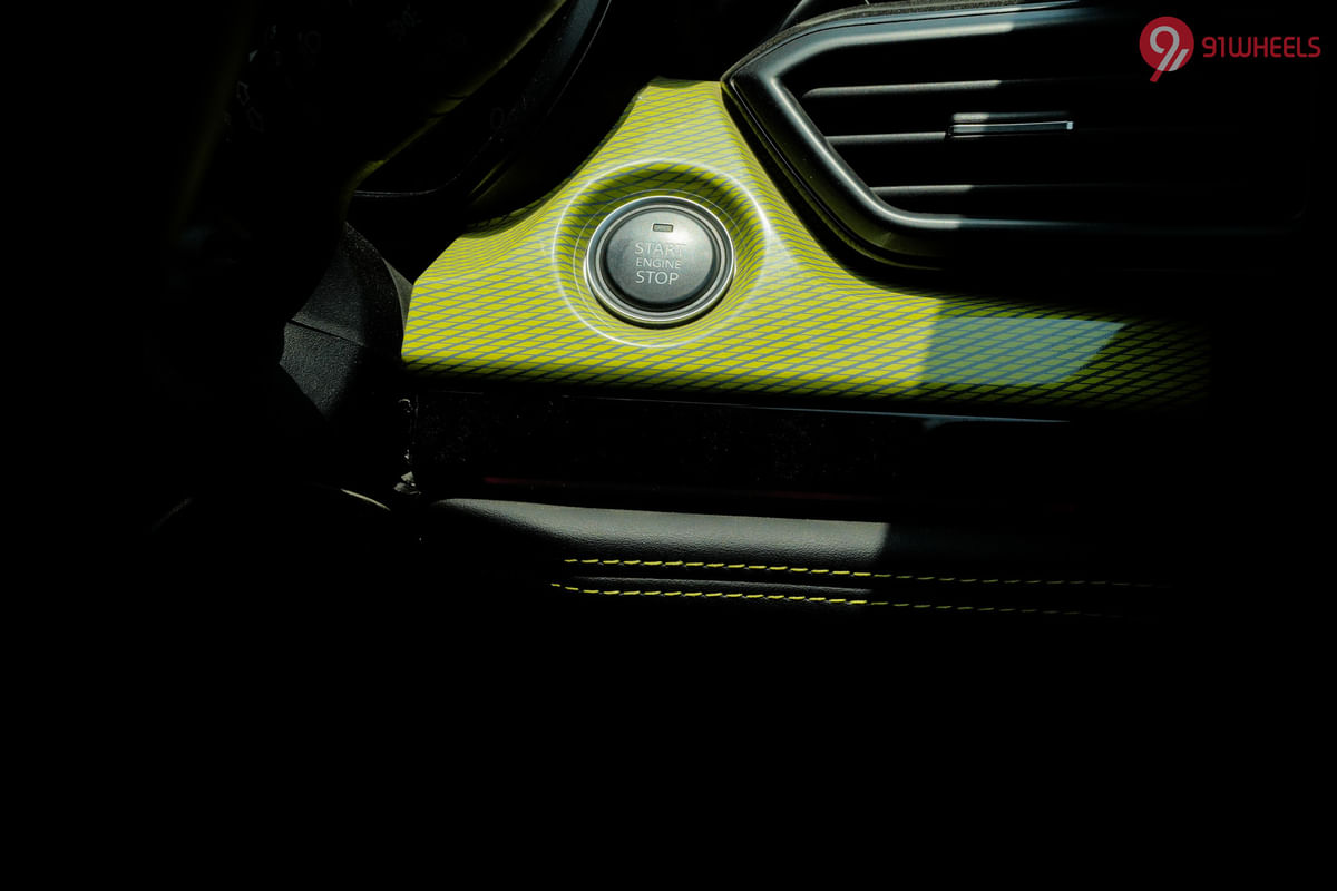 Tata Harrier Engine Start Button