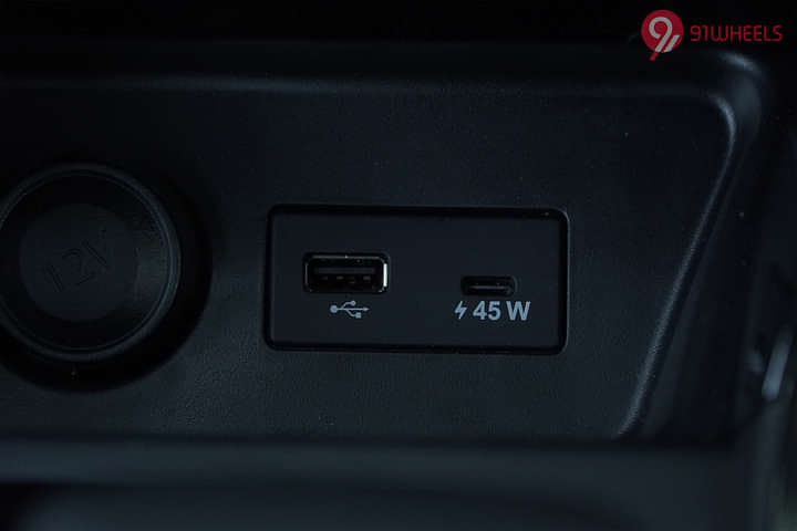 Tata Nexon EV USB Port/Power Socket/Wireless Charging