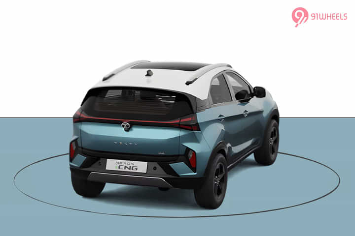 Tata Nexon iCNG Right Rear Three Quarter Tata Nexon iCNG Right Rear Three Quarter
